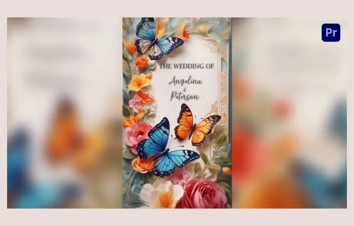 Stunning 3D Butterfly Wedding Invitation Instagram Story